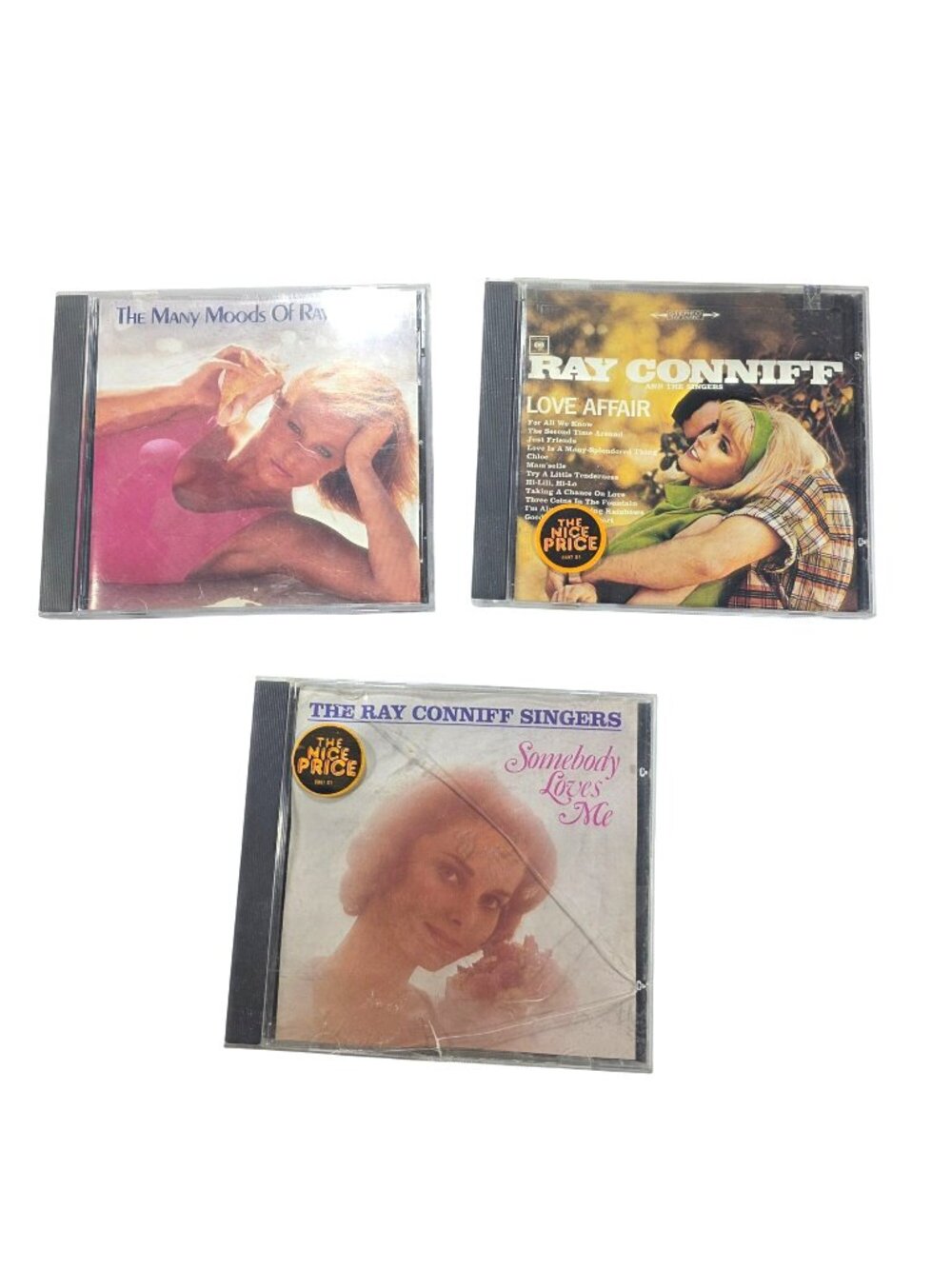 The Ray Conniff Singers CD Lot Of 3 The Many Moods Love Affair Somebody Loves Me